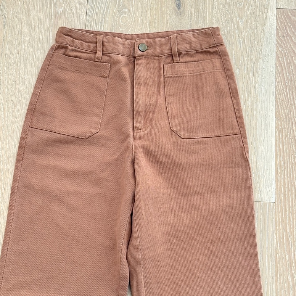 Gentle Fawn Tan Straight Leg Women's Jeans - Picture 2 of 7